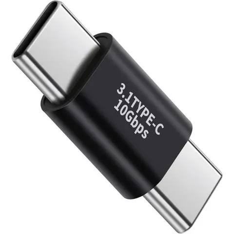 Snapbliss Double-ended Type-C adapter, male to male adapter, USB C full function, supports 10GBbps rate, audio and video, fast charging adapter Cable Charger Plug Connector Cellphone Smartphone Electronic 4 1 charging cable phone umbrella sanity light
