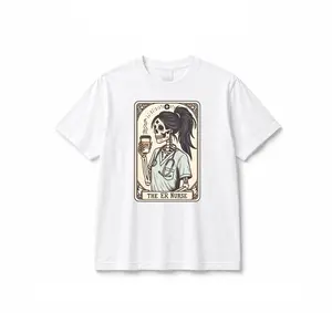 Women's Short-Sleeve Round Neck Breathable Fit ER Nurse Tarot Card T-Shirt - Everyday Wear, Halloween Gift, Nurse Appreciation Week Item