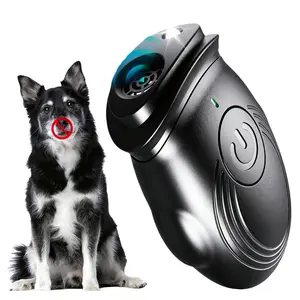 Ultrasonic Dog Bark Deterrent Device, Effective Stop Barking Training Tool, Portable Bark Guard for Indoors & Outdoors