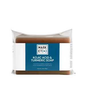 Market B Kojic Acid & Turmeric Soap - Natural Ingredients, Brightening Formula, 100g Bar