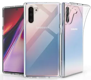 Case for Galaxy Note 10, Clear Transparent See-Thru Flex Gel TPU Skin Slim Cover for Samsung Galaxy Note 10 Phone (SM-N970, SM-N971)