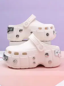 Women's Fashionable Solid Color Clogs, Casual Comfortable Breathable Non-slip Clogs, Outdoor Sports Sandals for Beach Vacation