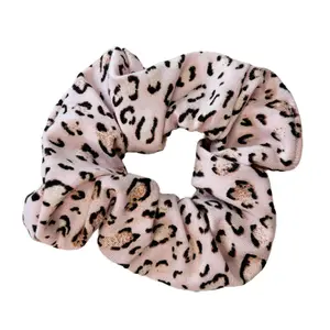 Pink Leopard Print Themed Handmade Scrunchies by Juelz Ann Design  One-of-a-Kind Hair Ties Soft, Stretchy, and Stylish