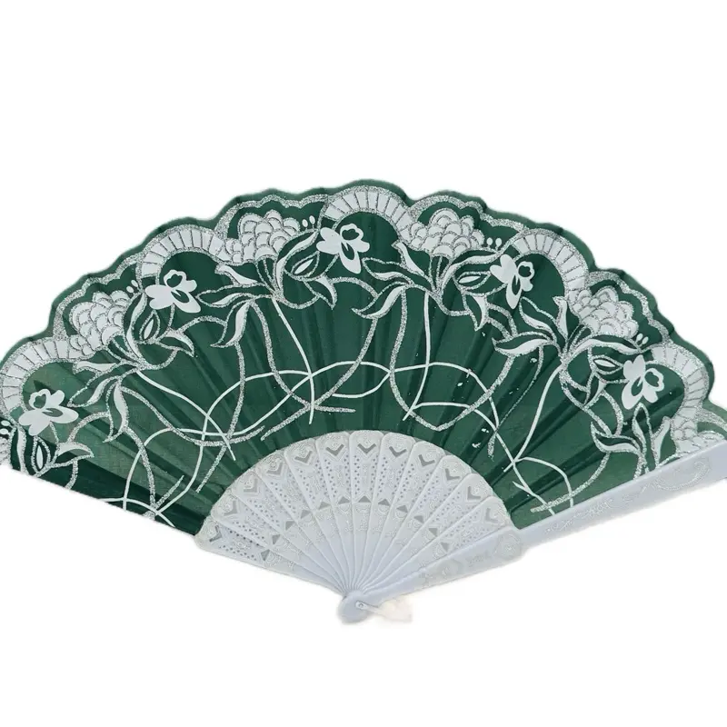 12pcs Stylish Flower Design 1-Sided Hand Fans - Cooling Home Decor Items, Quinceañera & Wedding Sweet 16 Gift Favors, One-Sided