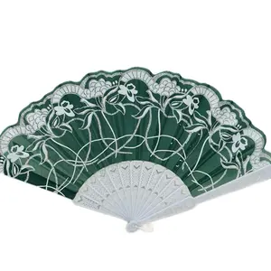 12pcs Hand Fans Recuerdos Para Quinceañera Abanicos de Mano Handfans Wedding Sweet 16 Party Favors  Floral Design Decor