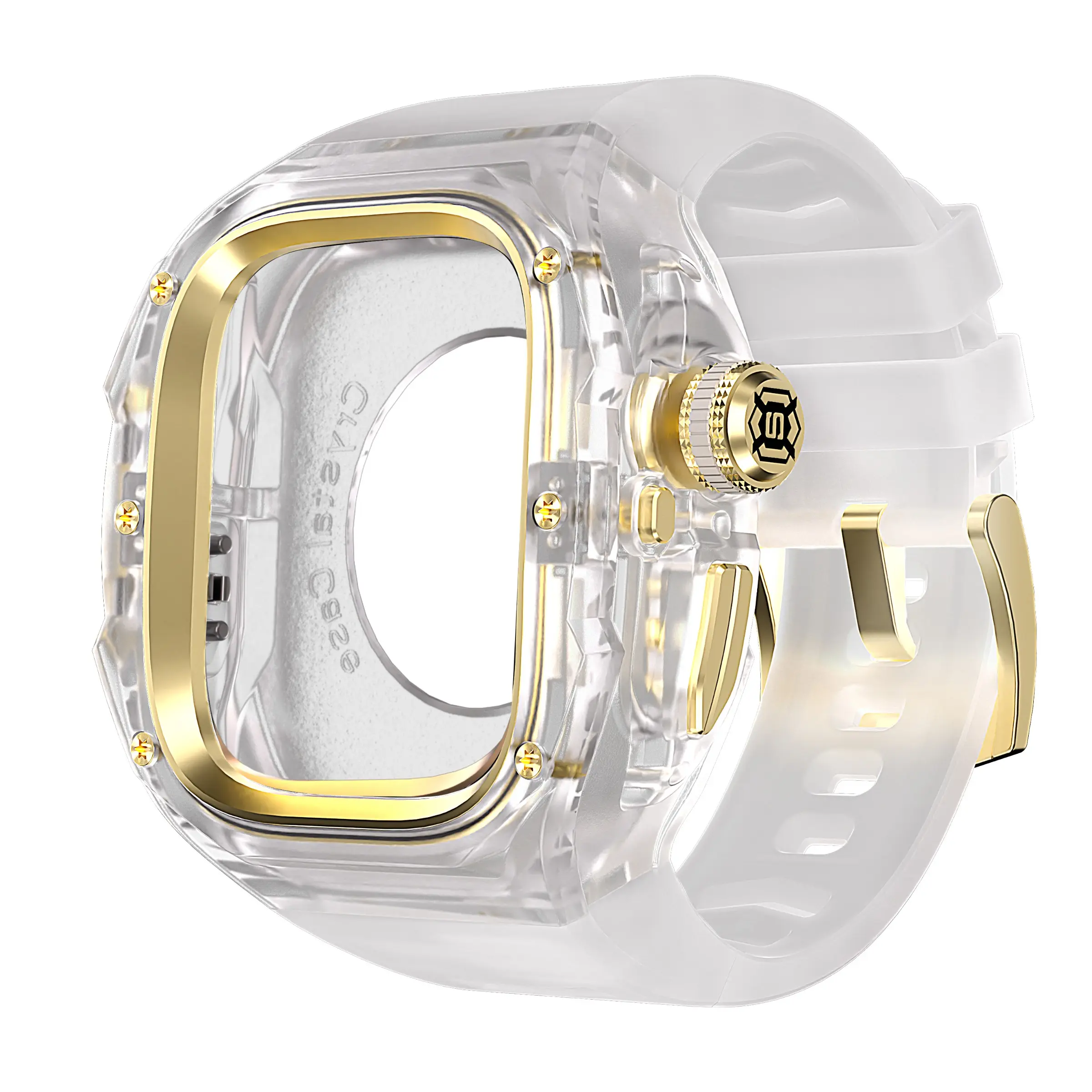 Advanced Transparent Smartwatch Case Cover for Apple Watch Ultra 3/2/1 49mm, Easy One-Button Replacement, Lightweight Durable Protection, Watch Protector, Smartwatch Accessories, Wearable Accessories