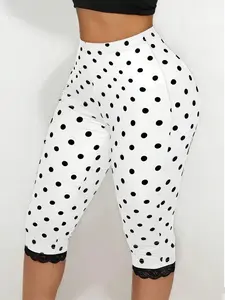 Women's Split Hem Capri Pants, Solid Mid-Calf Capri Pants with Side Slits, Perfect for Yoga & Daily Wear, All Seasons, Athleisure Style Bottoms