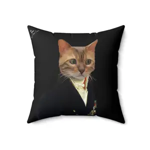 Custom Cat Throw Pillow - The Count
