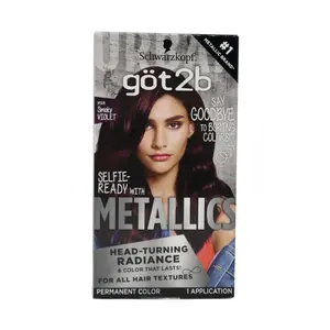 Got2b Metallics Permanent Hair Color, M49 Smokey Violet