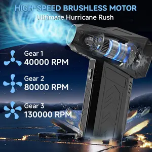 150g High- Pressure Turbo Blower, Designed for Deep Car Detailing, 150000 RPM Brushless Motor. Instantly Cleans AC Vents, Seat Crevices, Engine Bays and Removes Snow. Portable On- the-Go Tool, More Professional Than a Hair Dryer Deep Cleaning