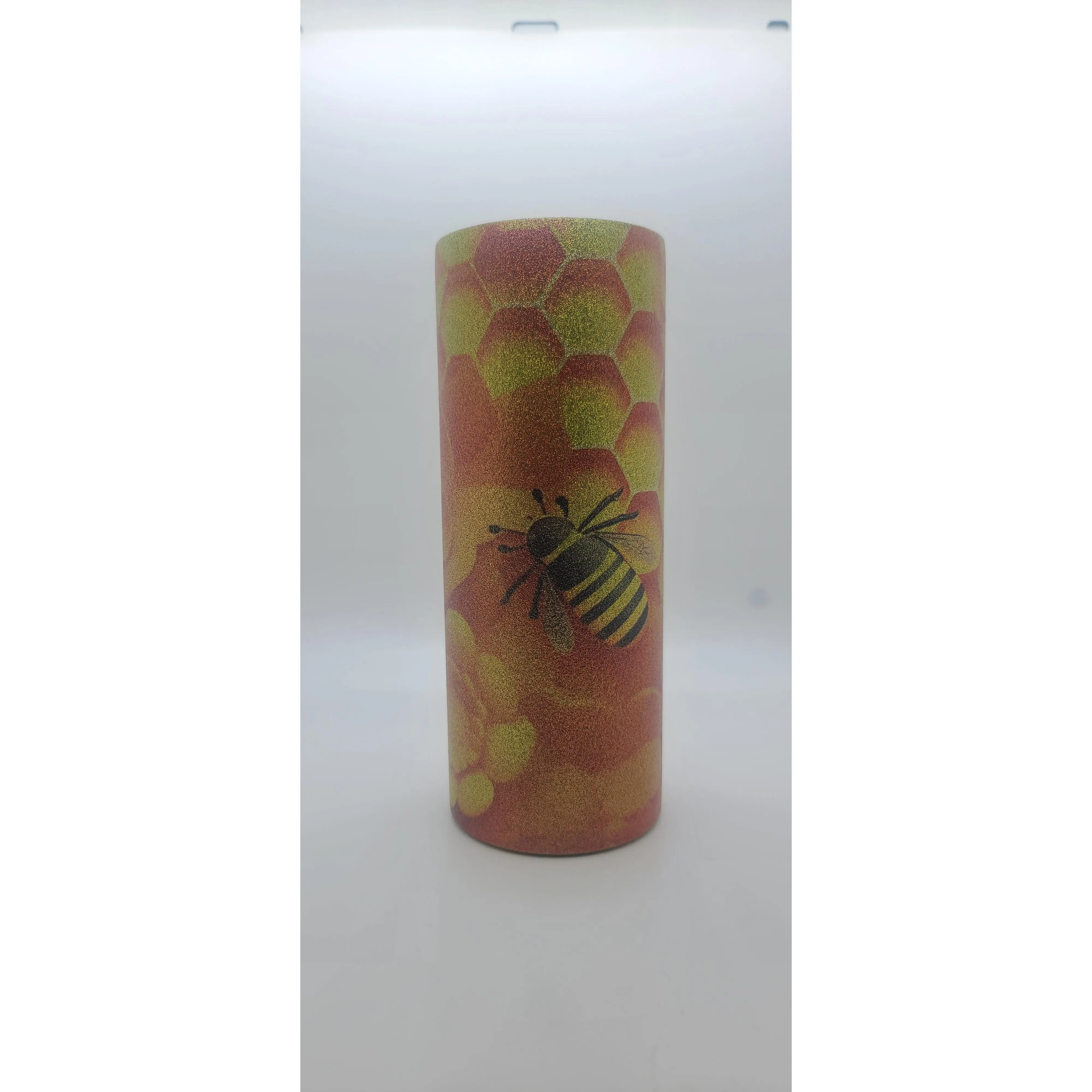 Yellow Glitter tumbler