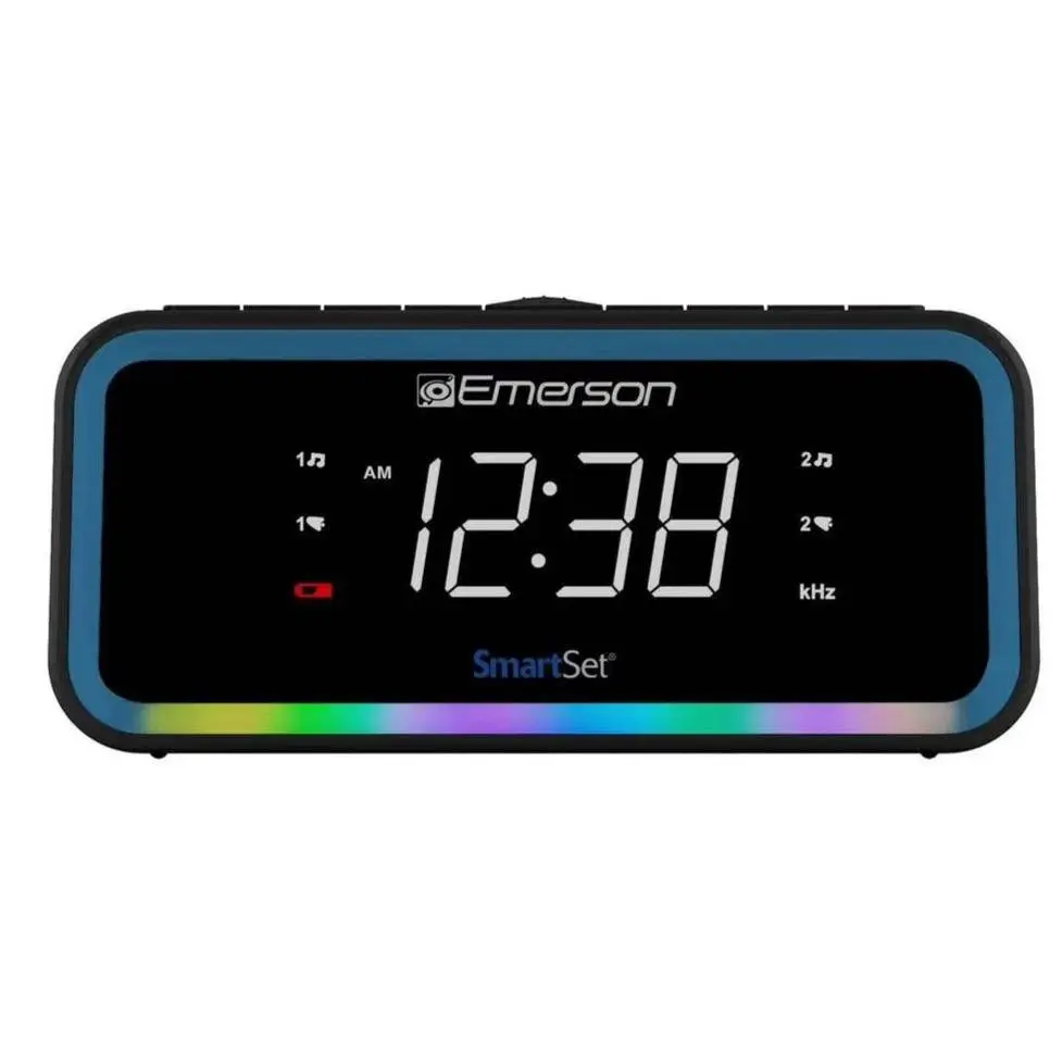 Emerson SmartSet 0.9" LED Dual Alarm Clock Radio w/ AM/FM Emerson SmartSet 0.9" LED Dual Alarm Clock Radio w/ AM/FM