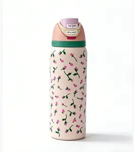 Owala 32oz Stainless Insulated Water Bottle, Drinkware with Straw Lid - Pink Rose Bud