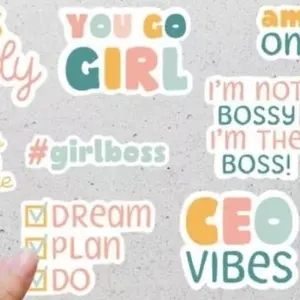 Girl Boss Sticker Set - Vinyl