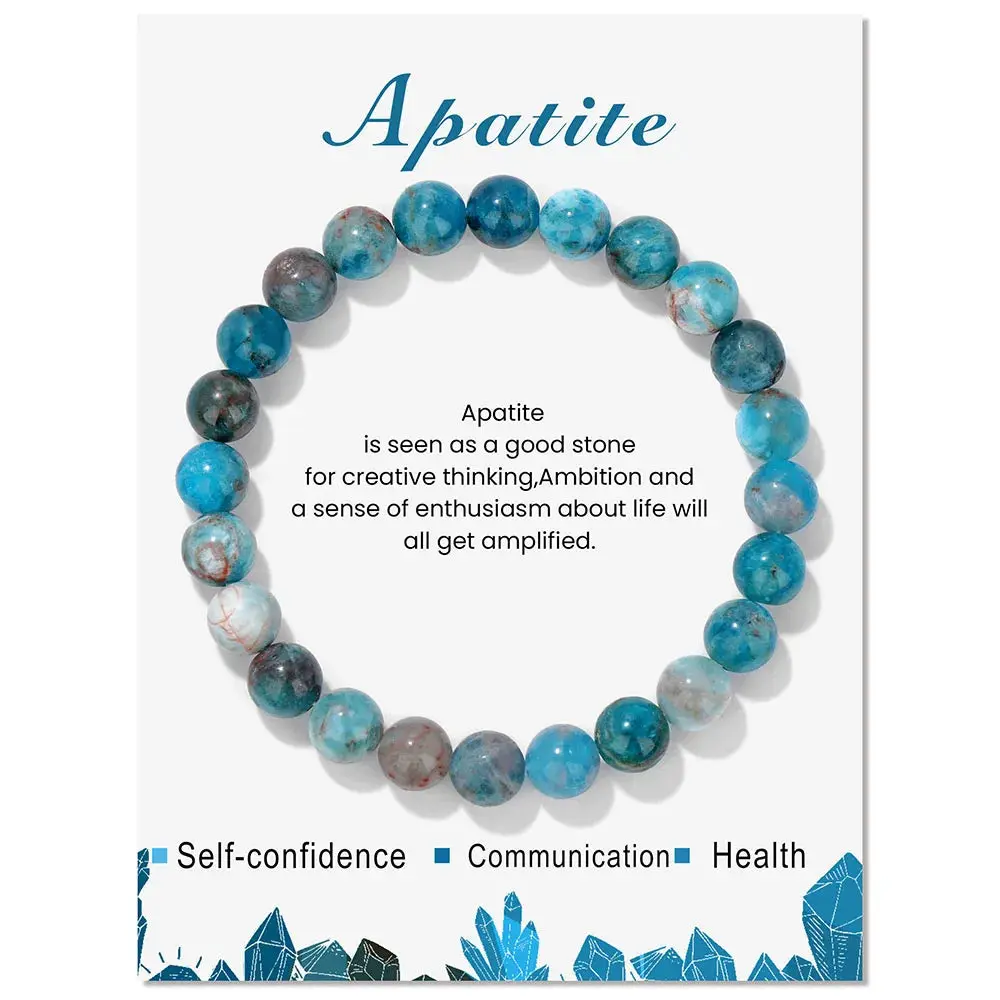 Apatite Crystal Bracelet – Creativity, Confidence & Communication