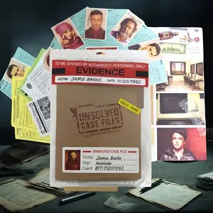 Unsolved Case Files Banks Jamie Cold Case Puzzle Game, Party Games & Activities for Individuals Couples Groups Parties, Teenagers Adults