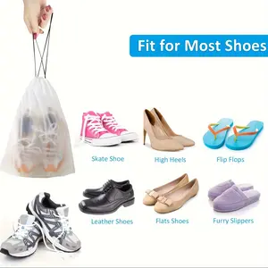 10pcs Travel Shoe Bags – Large, Dustproof & Clear Drawstring Pouches for Shoes, Clothes & Underwear! Must-Have for Trips! portable storage organizer organizer storage box luxurious bath