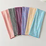 【Black Friday】Women's Fashion Sports Hairbands Set, Multi-Color Striped Design, Suitable for Gym, Running, Yoga, Sweat-Absorbing Headbands, Casual Hair Accessories, Workout Headbands