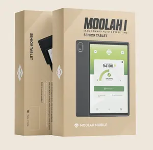 Moolah Wireless M1 Plus Senior 10.1" Tablet with Facial Recognition, Fingerprint Access, Moolah OS Bluetooth Device Expandable Sim