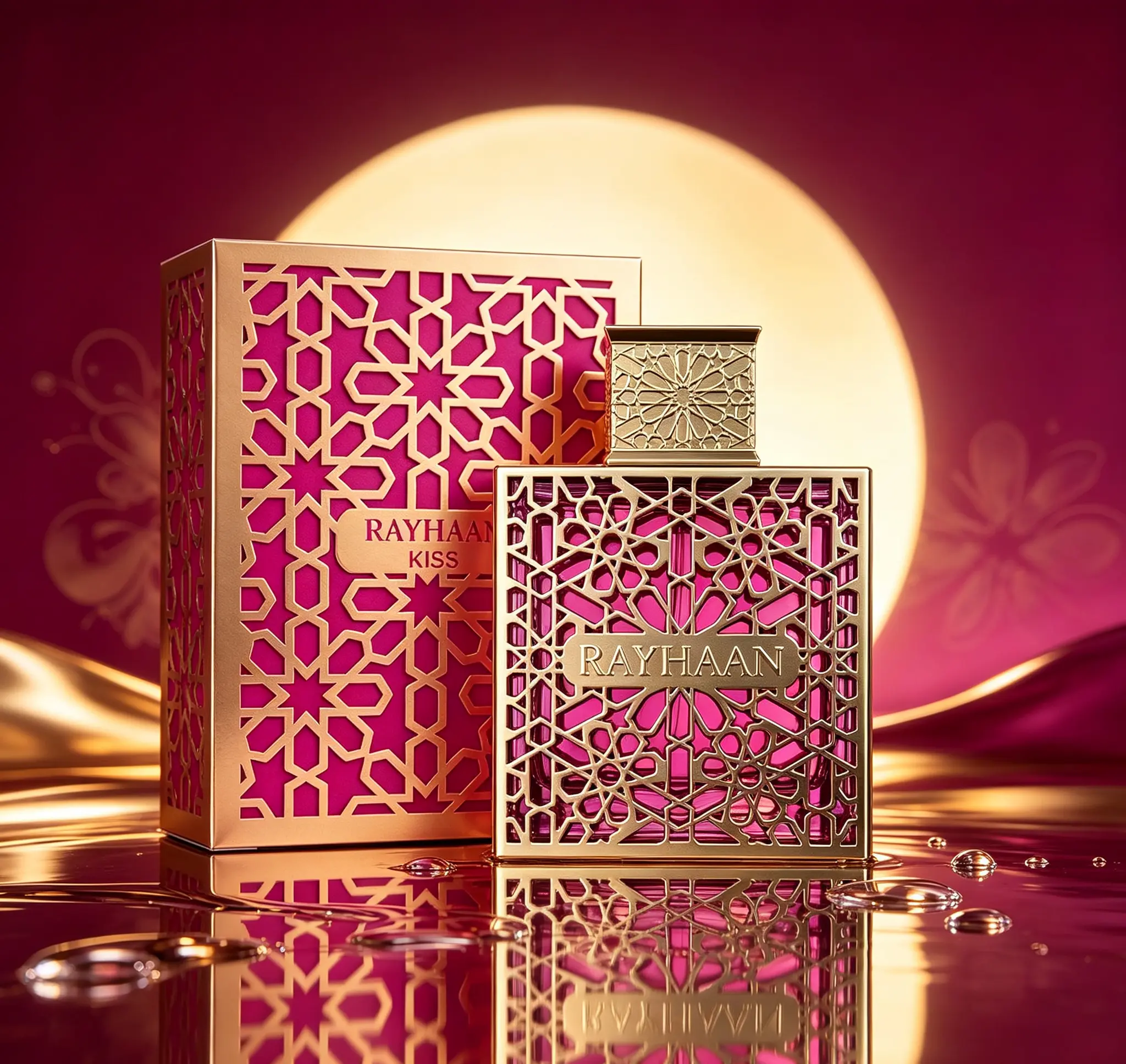 Rayhaan Kiss Women’s EDP Spray 100ml (3.4 Ounce), Long-Lasting Fragrance with Sweet Fruity, Gourmand & Romantic Floral Notes