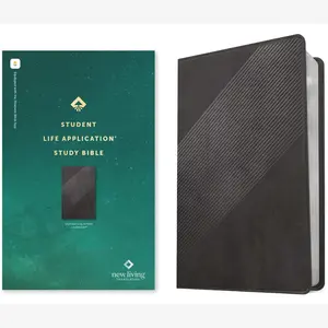 NLT Student Life Application Study Bible, Filament Enabled (LeatherLike, Charcoal Gray Striped, Red Letter)