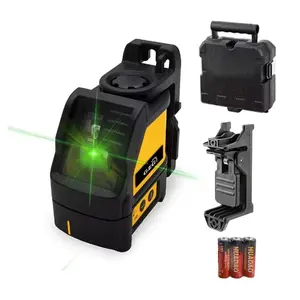 Laser Level with Tripod and 2 Batteries for Accurate Measurements, High Precision Laser Leveling Instrument for Construction & DIY Projects