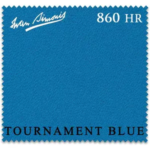 Iwan Simonis 860HR Pool Table Cloth (Tournament Blue, 7 ft)