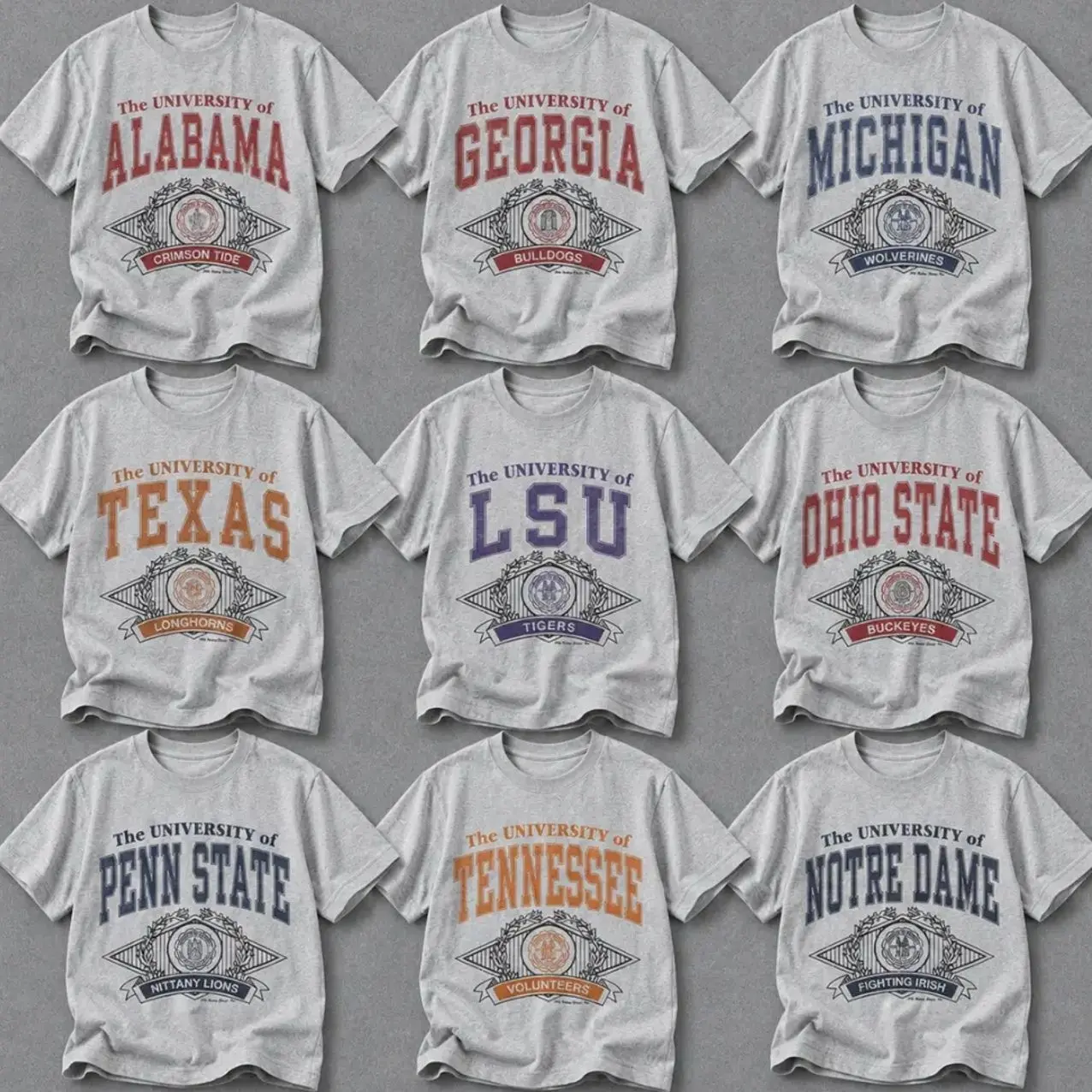 Vintage College Football T-Shirt, Retro University Alumni Tee, Classic Campus Spirit Shirt, Distressed Game Day Apparel, Unisex Sports Fan Graphic Gift 9IH
