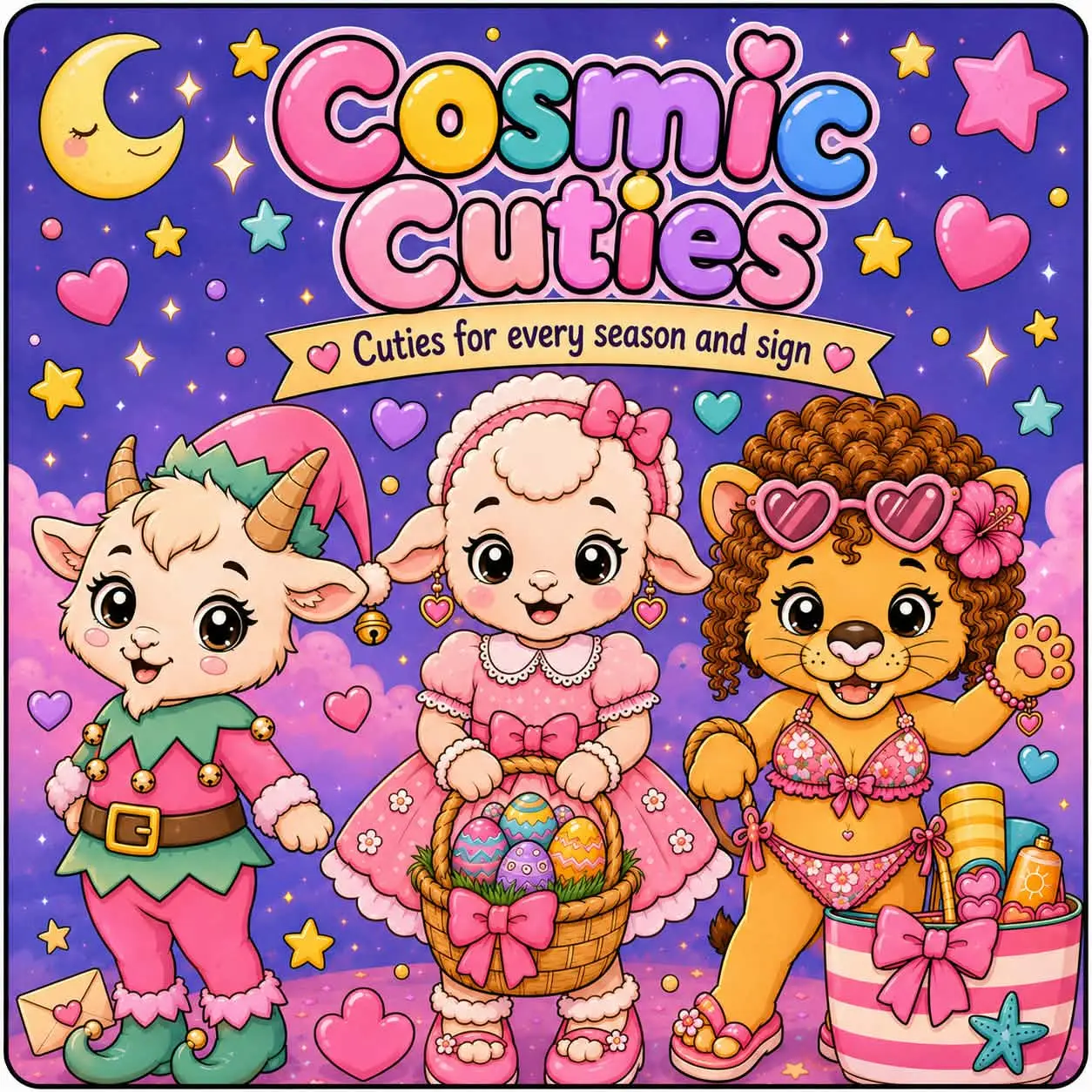 Coloring Book - Cosmic Cuties (FOR ALL AGES)