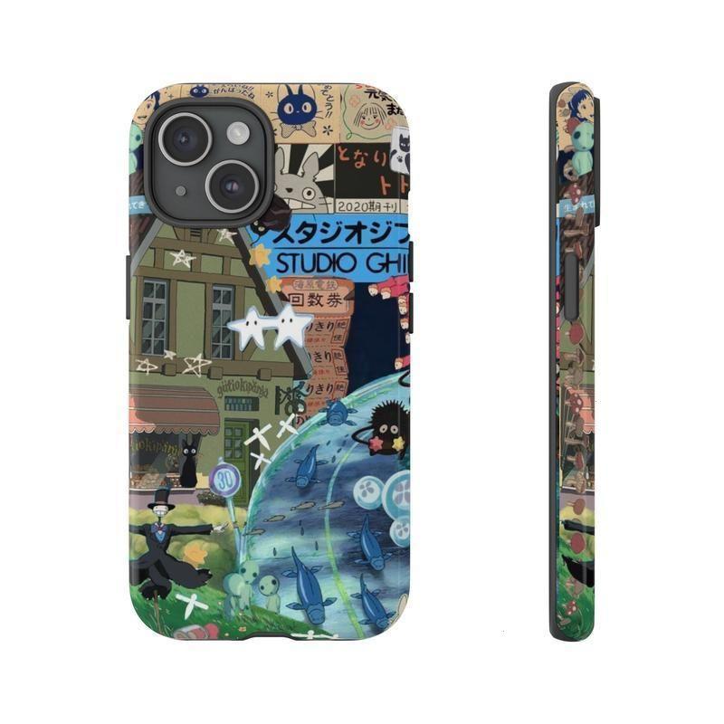 New style Studio Ghibli Collage Phone Case, iPhone 17 16 15 14 13 12 11 ...