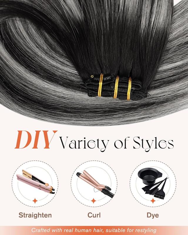 Sunny Hair Clip  Extensions Natural Straight Human Hair Clip in Extensions Remy 14Inch-24Inch Easy to Style Restock Sale #TikTokShopBlackFriday