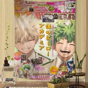 My Hero Academia Kaminari Denki Classic Anime Hanging Bohemian Tapestry for Living Room Home Dorm Decor Japanese Tapestry Cotton Decorative Decoration Linen Print Light