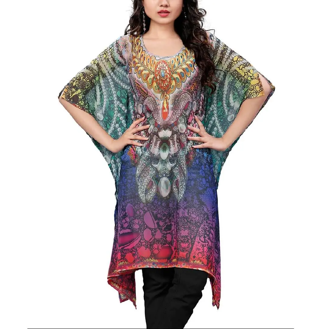 Long Kaftan  top in Chiffon