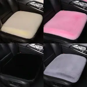 Universal Car Front Seat Cushion Set, Fall Winter Must-Have Plush Car Seat Cover, Comfortable Driving Feel, Gift for Partner and Family