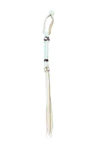 Western Style Cowboy Horse Whip Quirt Keychain Cuartita Vaquero Llavero 16 inch