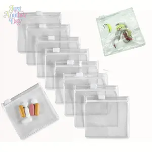 Self-sealing Zipper Pouch, Organizational Zipper Storage, 30pcs Reusable Multipurpose Jewelry Storage Bag, Rectangle Shape Storage Bag for Travel & Daily Use, Organizer, Space Saving Bags, Space Saver Bags