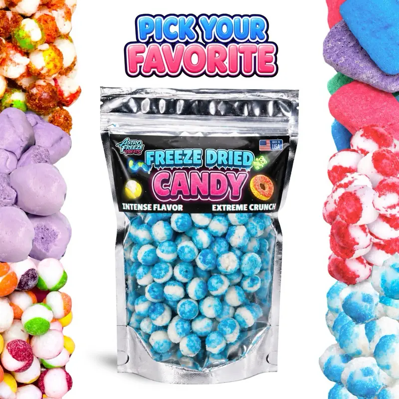 $8 Freeze Dried Candy- Astro Freeze Treats- Pick & Choose 10+ Flavors- $8 each bag- Crunchy Freeze Dried Snack