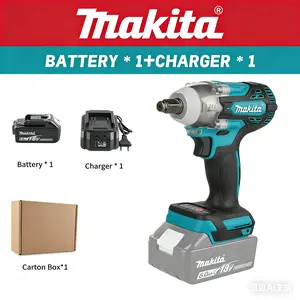 Makita DTW300 18V Tool Set Brushless Power Large Cordless Wrench 330Nm Torque Wind Cannon Remove Tire Lithium Auto Repair