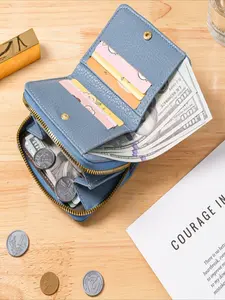2026 New Wallet for Women, Premium Ultra-Thin Ins Style Minimalist ID Holder Multi-Card Slot Coin Purse