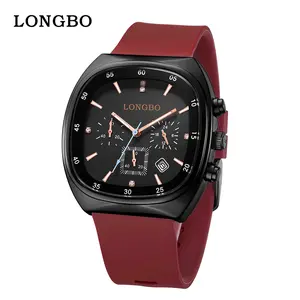 LONGBO Casual Waterproof Open Dial Watch for Men & Women Stylish Durable Square Dial with Luminous Hands & 30M Water Resistance Everyday Elegance