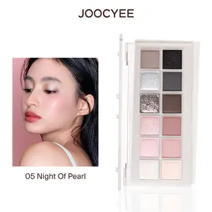 JOOCYEE 12 Shade Multi-Use Eyeshadow Palette, Multi Use, Face and Eye Palette, Blush, Eyeshadow, Contour, Highlighter, High Coverage, Long Lasting, No Creasing, No Fallout, Beginner Friendly, Travel Size, Party Makeup,  Mother's Day Gift, Summervibes