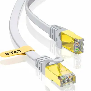 Cat-8 Ethernet Cable, High Speed 40Gbps Internet LAN Patch Network Rj45 Cable for Gaming Modem, Printer - 2 M / 6 Feet
