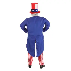 Plus Size Deluxe Uncle Sam Men's Costume