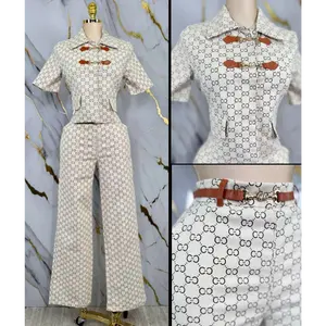 Vintage-style pant set