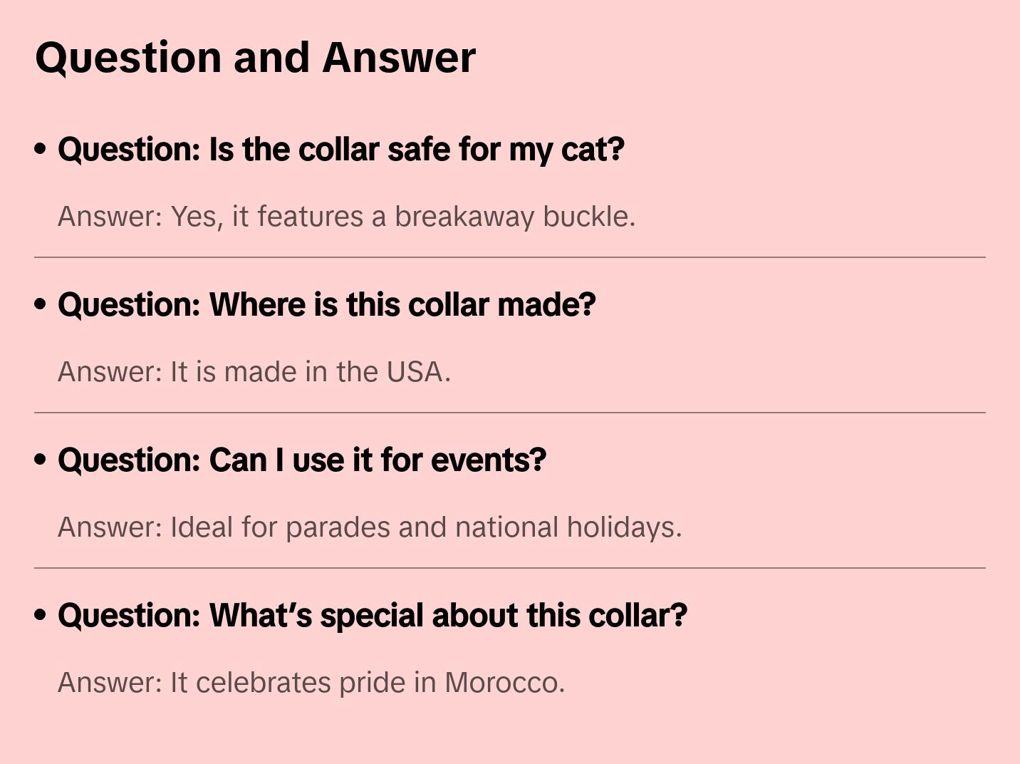 Cat Collar with Morocco Flag | Great For National Holidays, Festivals, Parades, Sporting Events, Pride Events