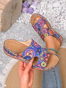 Summer Sandals, Hollow Out Lace Design, Soft Sole, Casual PU Leather, Less Than Ankle Height, Breathable and Comfortable