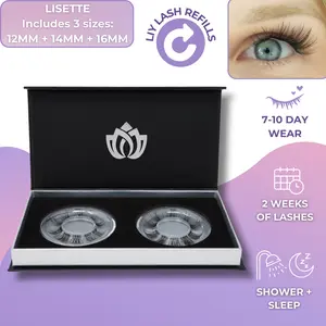 Lisette Lashes - False Eyelashes by Le Reve Beauté - DIY Lash Extensions 12mm, 14mm, 16mm at home eyelash extensions waterproof