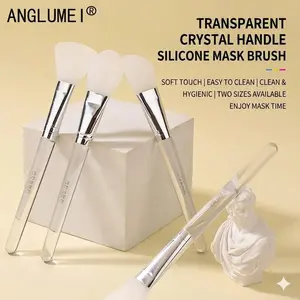 4pcs Different Shapes Silicone Face Mask Brush, Varied brush shapes suit diverse facial coating areas
