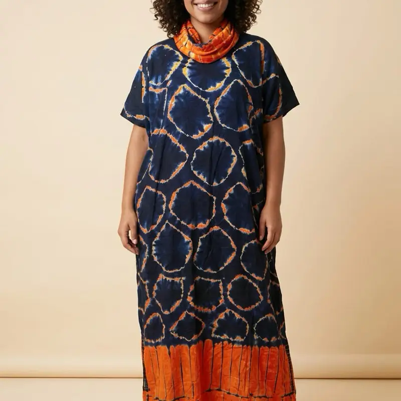 Africa Dirac Dress for Women, Traditional African Cultural Formal Occasion Wear Shortsleeve