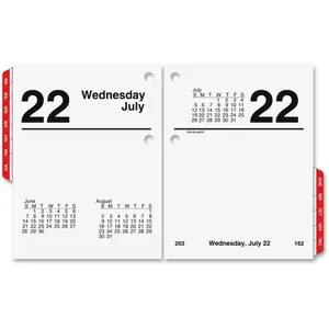 At A Glance  Compact Desk Calendar Refill, 12-Month Span, Open Schedule